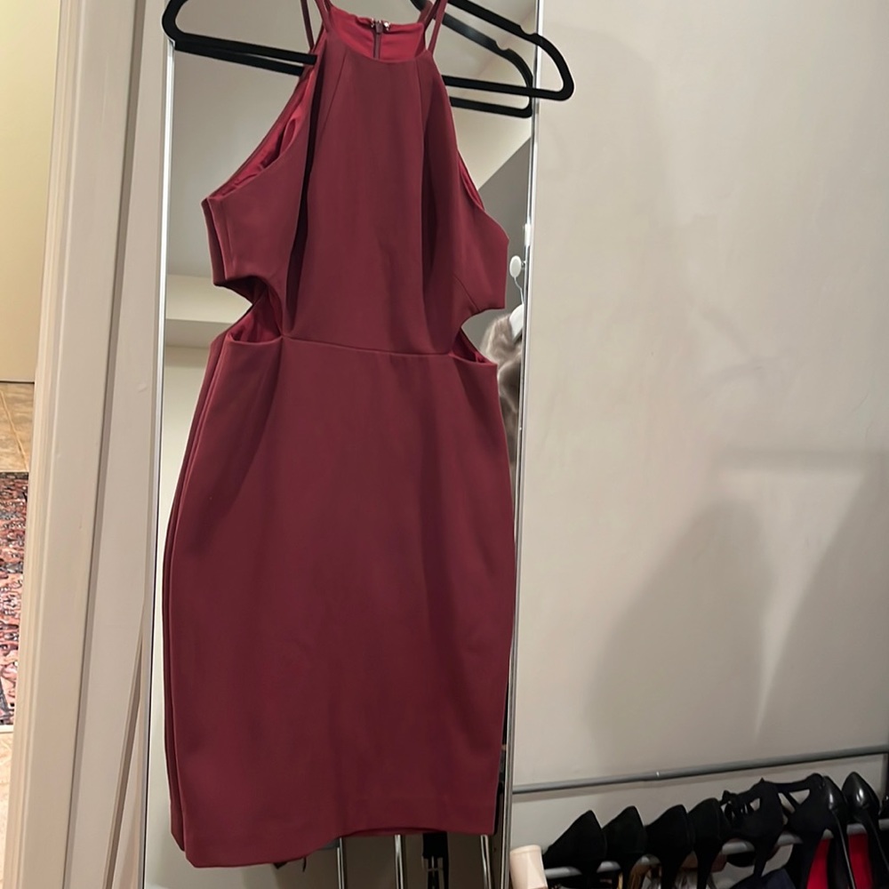 Burgundy dress